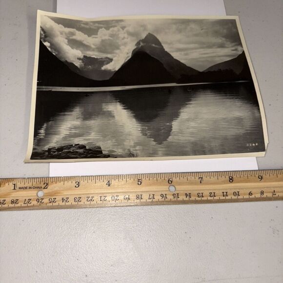 Original VTG New Zealand Government Publicity Photo: Mitre Peak Milford Sound - Picture 1 of 7
